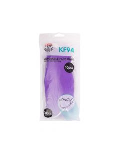 Generica Mascarilla Kf94 10 Unidades De Color Morado - Link Promo