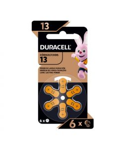 Duracell Baterias Auditivas Tipo 13 Pr48(Blister De 6 Unidades)