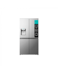 Hisense Cross Door | 20 8 Cu Ft | Gris Acabado | Inverter| Dispensador De Agua Y Hielo En La Puerta - Link Promo