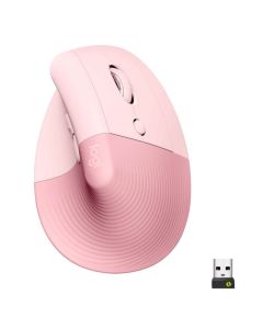 Logitech Lift Vertical Ergonomic Inalámbrico Mouse Rose - Link Promo