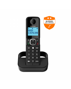 Alcatel Telefono Inalambrico F860 Bloqueo Inteligente De Llamadas Funci&oacute;n De Manos Libres 2 Memorias Directas Agenda Con 100 Nombres Y N&uacute;meros