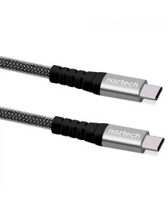 Cable Trenzado De Carga Rápida Usb-C A Usb-C | 4 Pies | Negro - Link Promo