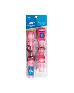 Animal Planet Correa+ Collar XL para Perros - Fucsia