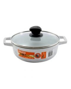 Imusa Paila Con Tapa De Vidrio # 2 De 18 Cm Capacidad De 1.5 Litros - Link Promo