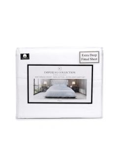 Elite Home Juego de Sábanas Full - Set de 4 Piezas - White