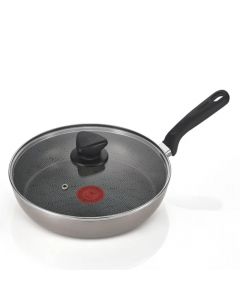 Imusa Sartén Con Mango + Tapa De Vidrio 10 Cm Capacidad De 0.5 Litros - Link Promo