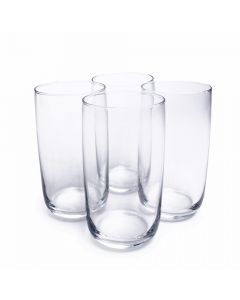 Pasabahce Vasos Pasabahce Long Iconic de Vidrio 18 OZ Set de 4 Piezas