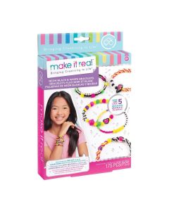 Make It Real Retro Neon Black & White Bracelets