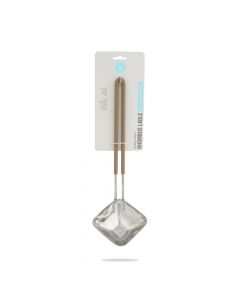 Cucharón Sopero con Mango de Metal y Silicón