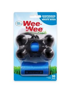 Four Paws Wee-Wee Dispensador de Bolsas para desechos de Perros para Exteriores con Bolsas Resistentes 8'x15'