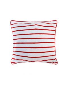 Concepts Cojín Decorativo 45 X 45 Cm - Rayas Rojas - Link Promo