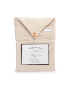 Maison Zoe Juego de Sábanas Queen de 4 Piezas - Ivory