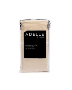 Adelle Studio 2 Fundas de Almohadas Standard - 20x30 Pulgadas - Off White