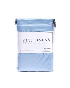 Aire Linens 2 Fundas de Almohada King - 20x30 Pulgadas - Blue