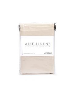 Aire Linens 2 Fundas de Almohada King - 20x30 Pulgadas - Off White