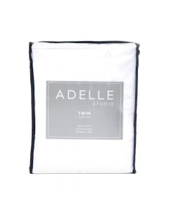 Adelle Studio Juego de Sabanas Twin Set de 4 Piezas White