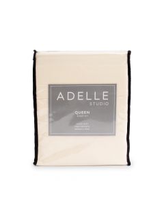 Adelle Studio Juego de Sábanas Queen de Microfibra - 4 Piezas - Beige