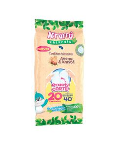 Arruru Naturals Toallitas Húmedas Avena & Karité - 20 Unidades