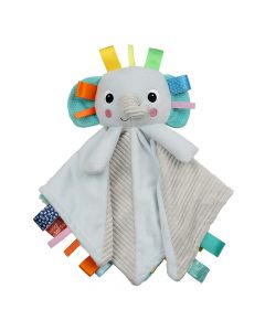 Bright Starts CuddleN Tags 2-Sided Lovie - Elephant
