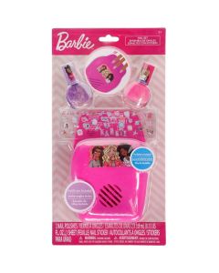 Barbie Juego de Esmaltes de Uñas con Secadora de Niñas