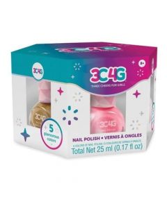 3C4G Set Esmaltes Rosa y Dorado