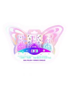 3C4G Trío de Esmaltes de Uñas de Mariposa