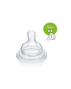Avent Tetina de Biberón Anticólico de Flujo Lento de 1M+