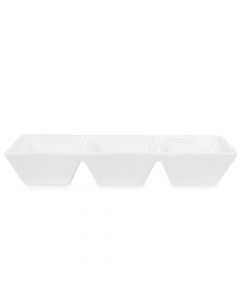 Bia Bowl con 3 Compartimentos para Servir de 11.75 x 3.73 Pulgadas