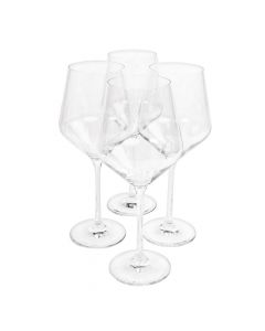 Joy Jolt Copas Layla Crystal White Wine Glasses de 13.5 OZ 4 Unidades