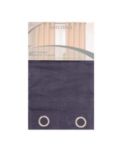 Chd Home Textiles Cortina Genato Con Aros 2 X 55 X 90 Navy - Link Promo