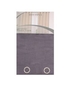 Chd Home Textiles Cortina Genato Con Aros 2 X 55 X 90 Charcoal - Link Promo