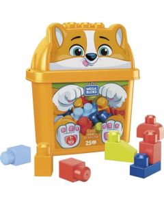 Mattel Mega Bloks 25 Byggeklodser I Spand Med Glad Hund
