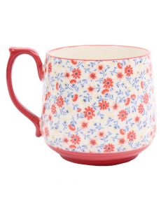 Taza de Cerámica de Flores de 450 ML