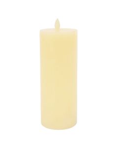 Vela Decorativa Con Llama Led 7.5 X 20 Cm - Link Promo