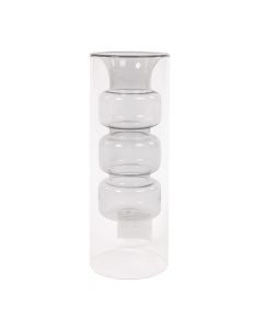 Concepts Florero De Vidrio 8 X 8 X 22.5 Cm - Link Promo