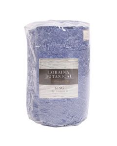Comforter Bradie Estampado Navy 3 Piezas King - Link Promo