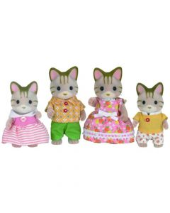 Sylvanian Families Striped Cat Family - Link Promo