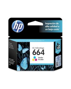 Cartucho De Tinta HP 664 Tricolor Original (F6V28Al)