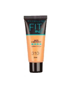 310 Sun Beige Base de Maquillaje Fit Me Matte sin Poros Maybelline