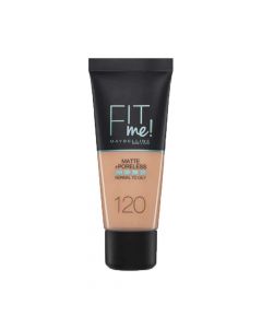 120 Classic Ivory Base de Rostro Fit Me Matte & Poreless Foundation Maybelline