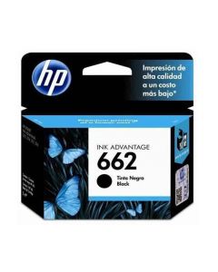 Cartucho De Tinta HP 662 Negra Original (Cz103Al)