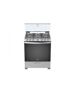 Whirlpool Estufa A Gas Lwfr5000D 30" Con Tapa 6 Quemadores  Acero Inoxidable