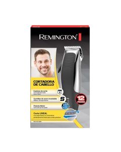 Maquina Para Cortar Cabello Remington De 12 Piezas Modelo Hc1080-Negra