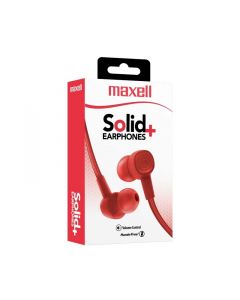 Maxell Audifonos Alámbricos Sin-8 Solid Rojo