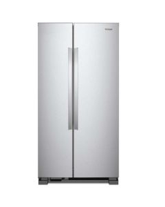 Whirlpool Refrigeradora Side By Side De 25Pc De Acero Medidas No Frost  2 Puertas Gris