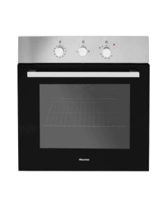 Hisense Horno a Gas De 24" Termostato Inteligente Parrillas Con 5 niveles de Posicion Ventilador de Conveccion Puerta Desmontable Temporizador de 60 Minutos Valvula de Seguridad