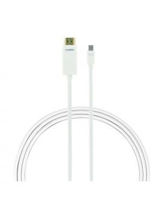 Jasco GE 6ft  Mini Display Port to HDMI Cable White