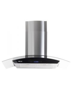 Drija | Extractor De Grasa | Campana  76 Cm |  Acero  2 Chimeneas | Vidrio Templado Panel Touch 