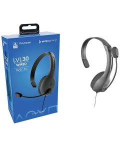 Pdp Audifono | Acc Lvl 30 Chat | Ps4 Mic Con Cancela Ruido Mute Con Flip | Gris