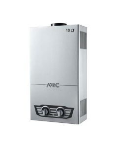 Calentador de Agua a Gas ARC | 20 KW | 10 litros | Indicador de BaterÃa | Plateado